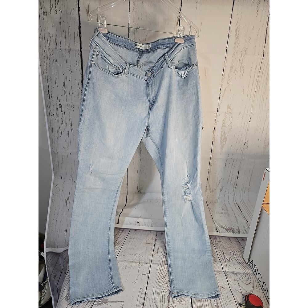Levi's mid rise‎ skinny jeans 18W stretch, gently worn, 30" inseam
